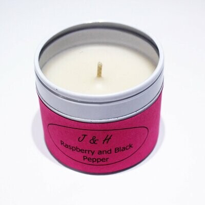 Raspberry and Black Pepper Candle by J&H