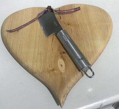 Heart shaped cheese board by JD Moir