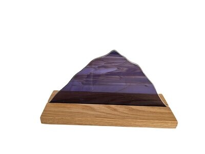 Single purple mountain by Carol Russell