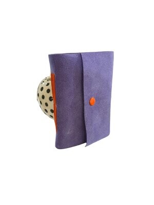 A7 lilac suede journal by Carol Russell
