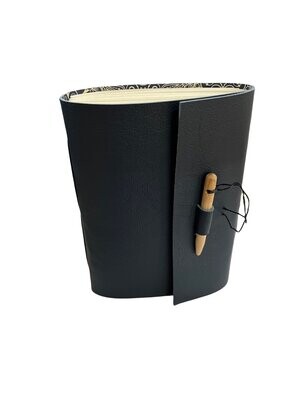 A6 Navy leather journal by Carol Russell