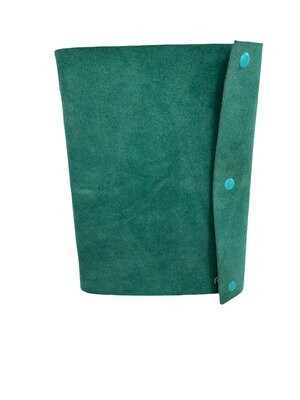 A5 Jade suede journal by Carol Russell
