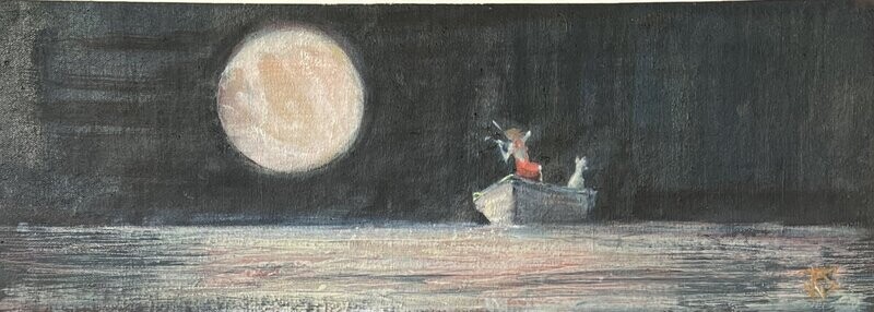 Modes of Isolation - Fiddler in a red dress by John Robert Smith