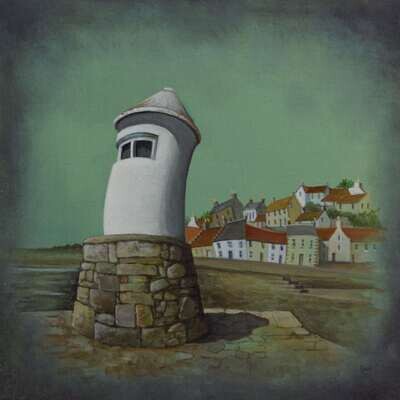 Pittenweem Harbour Lighthouse by Gail Stirling Robertson