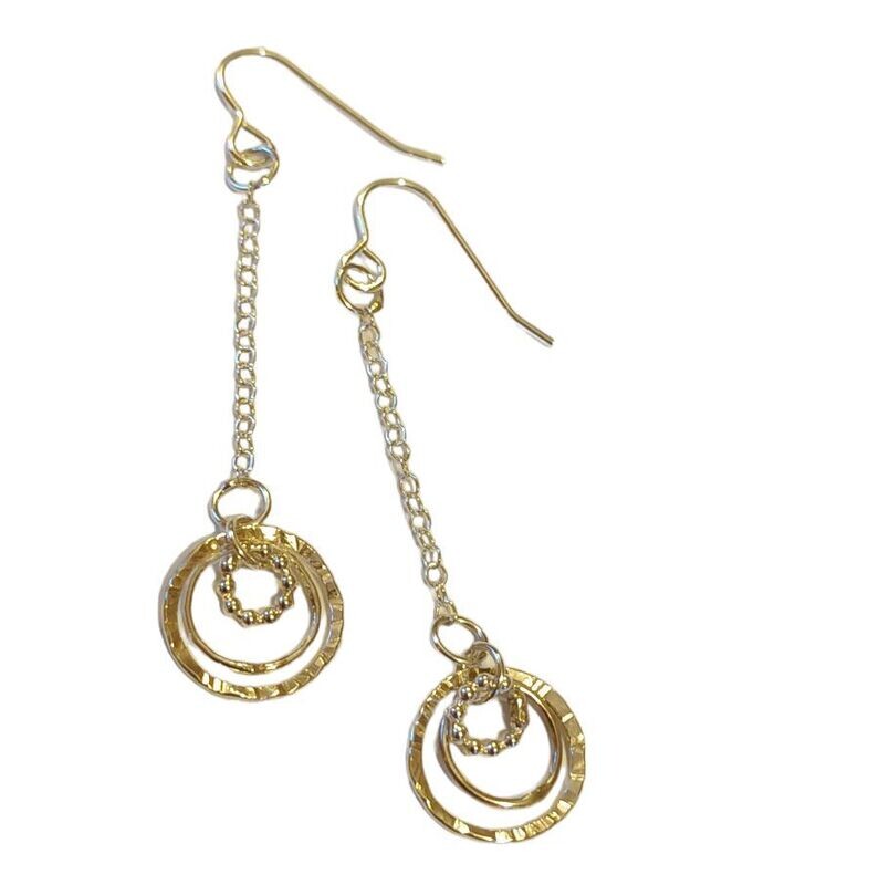 Long drop 3 circle hooks by Diana King
