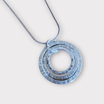 Triple circle pendant by Margaret Rae