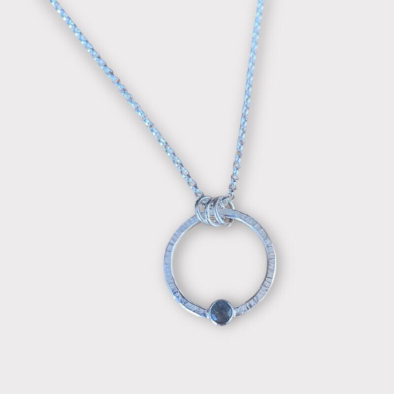 Labradorite tube set necklace by Margaret Rae