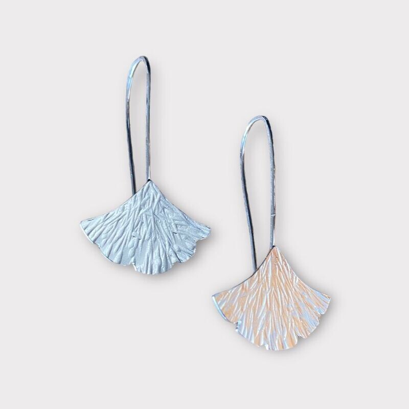 Ginkgo leaf earrings by Margaret Rae