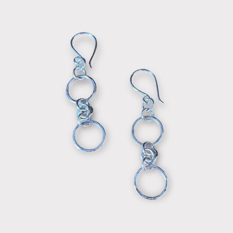 Circles dangle earrings by Margaret Rae