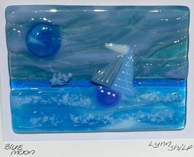 Blue boat by Lynn Shilp
