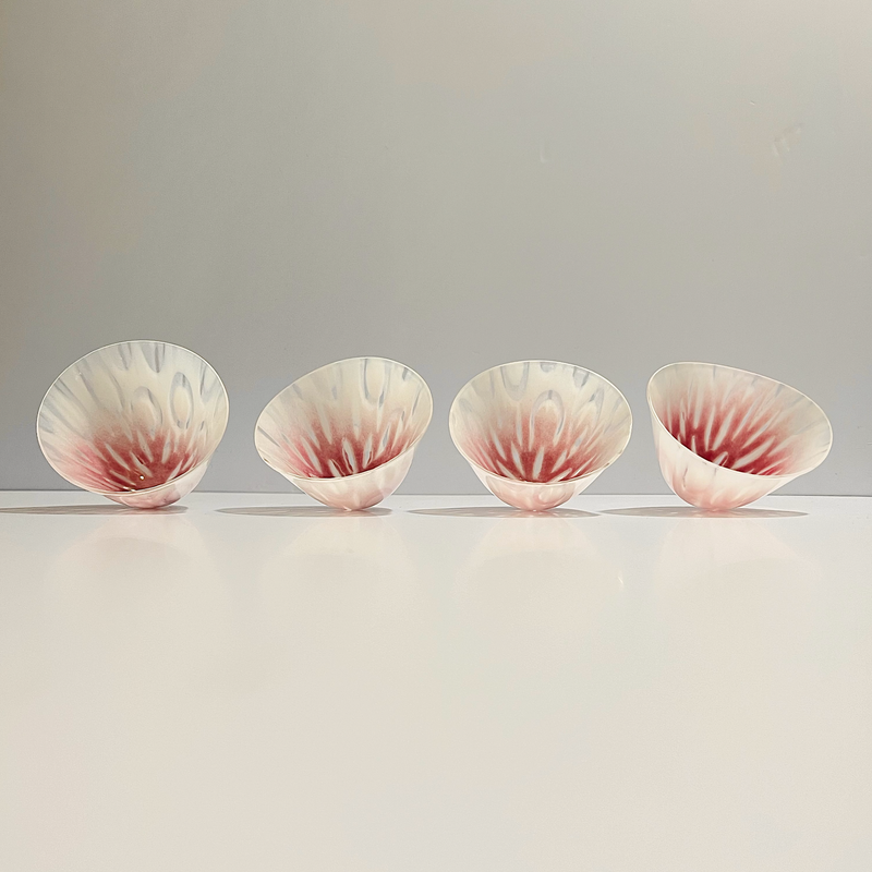 Small pink vessel by Una Galbraith