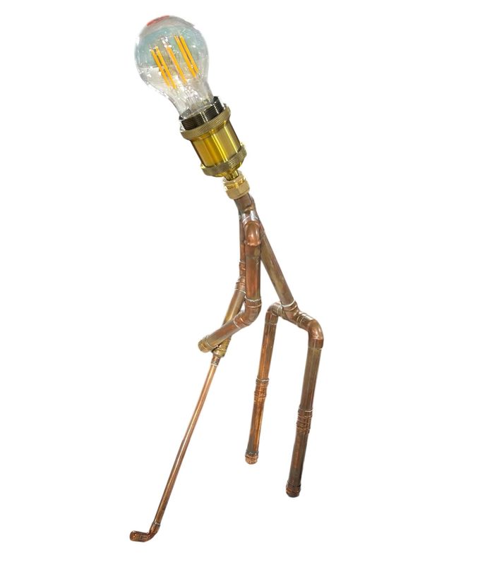 Golfer lamp by Chris Morgan