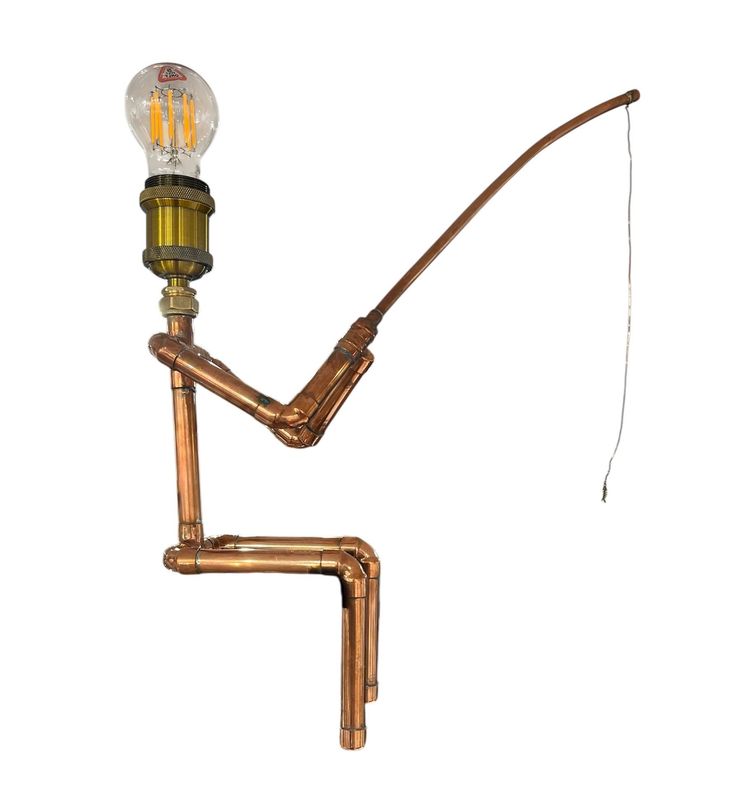Fisherman lamp by Chris Morgan