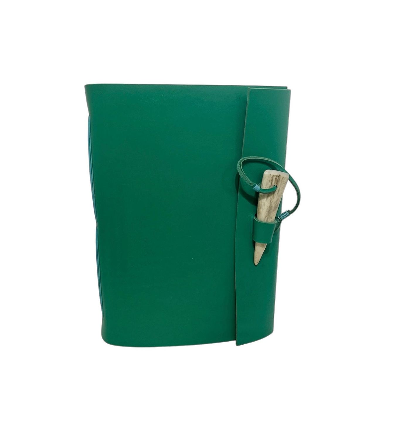 A5 Emerald leather journal by Carol Russell