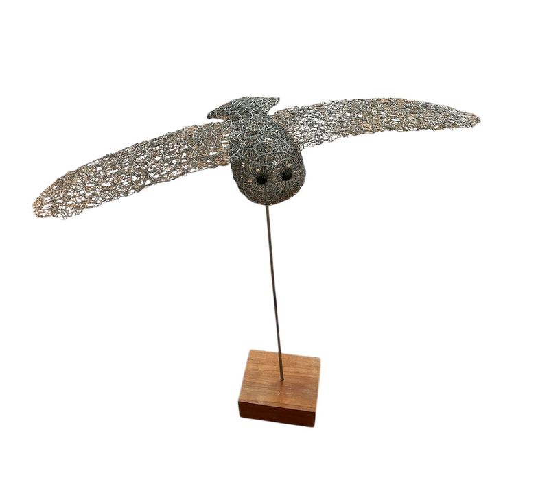 Flying Barn Owl by Laura Woods