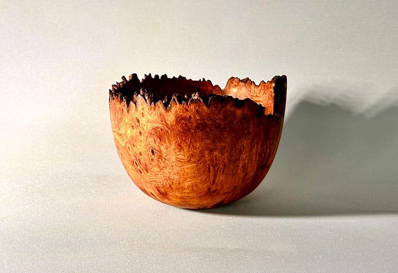 Burr Elm Pot by Mark Sutton