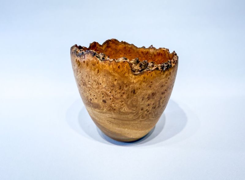 Burr Elm Pot by Mark Sutton