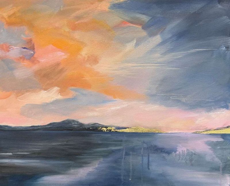 Westward golden light by Susie Collingbourne