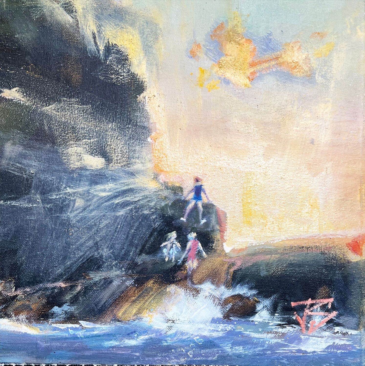 In trouble on the rocks by John Robert Smith