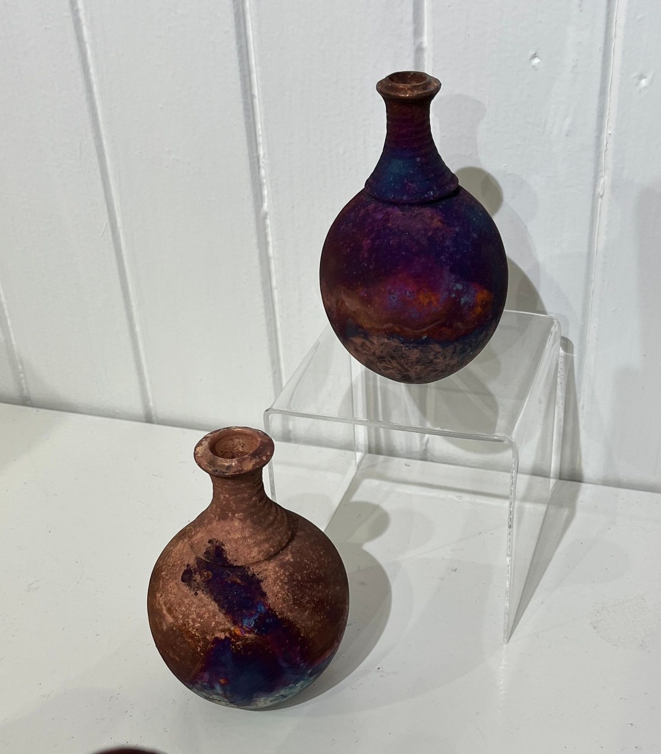 Small Raku bottle - John Scott