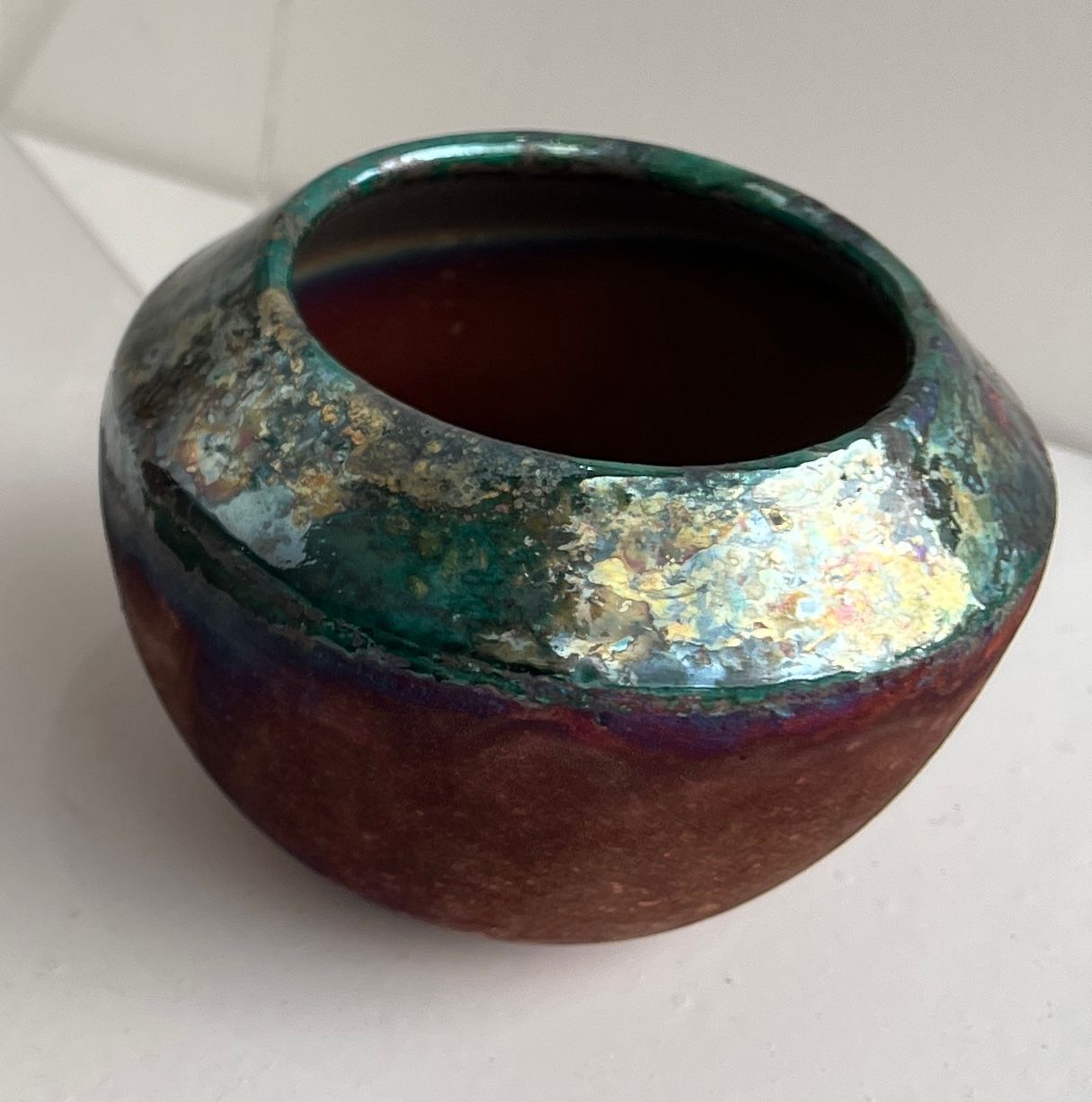 Mirror glazed pot - John Scott