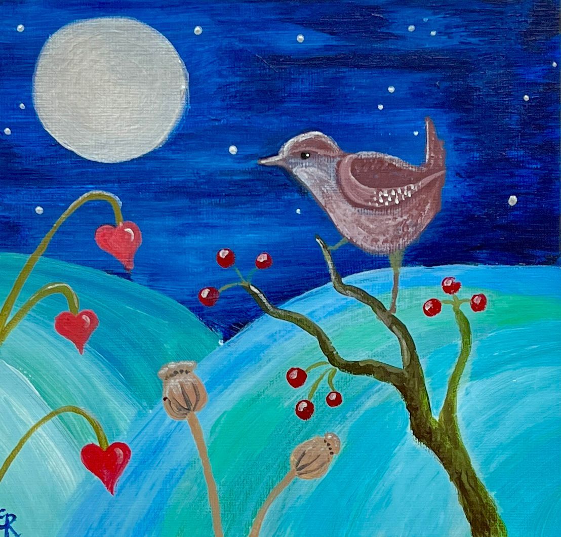 Jenny Wren by Moonlight by Lorna C Radbourne
