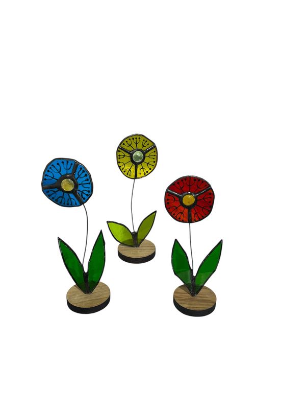 Yellow painted flower by Lorna C Radbourne Yellow painted flower by Lorna C Radbourne