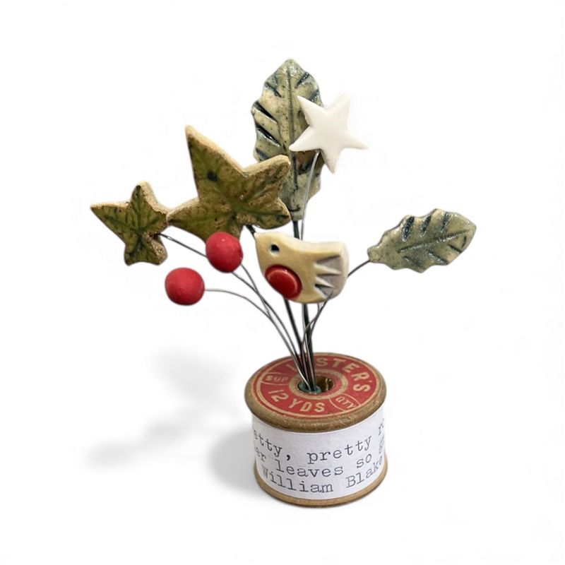 Xmas bobbins by Lesley Walker