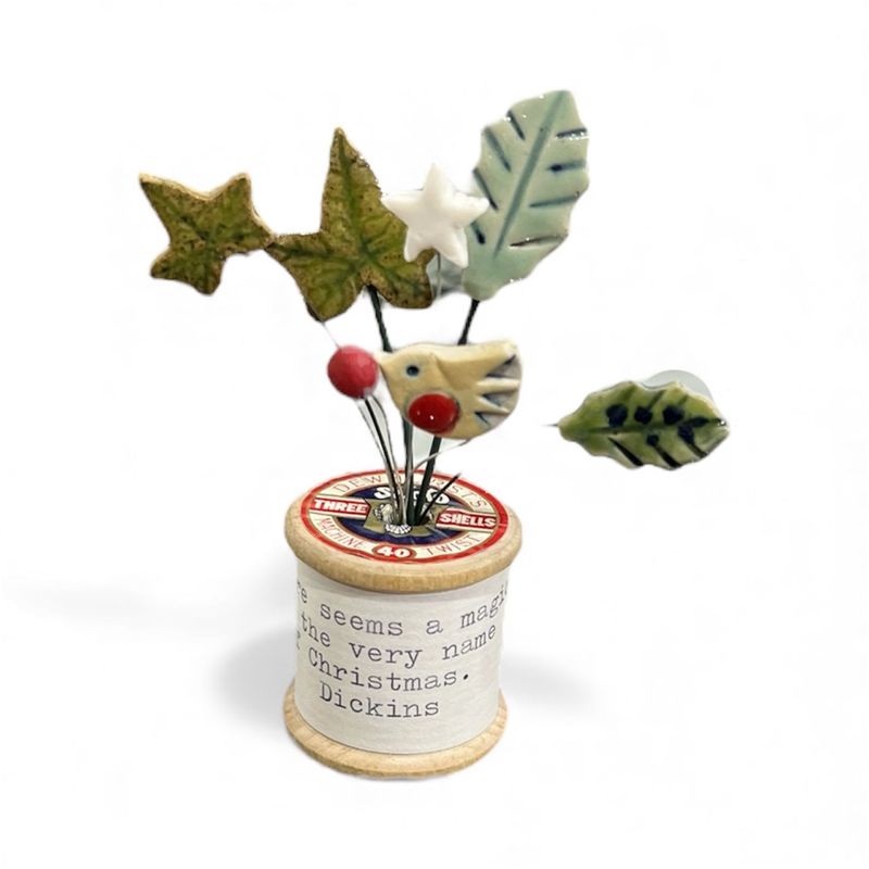 Xmas bobbins by Lesley Walker