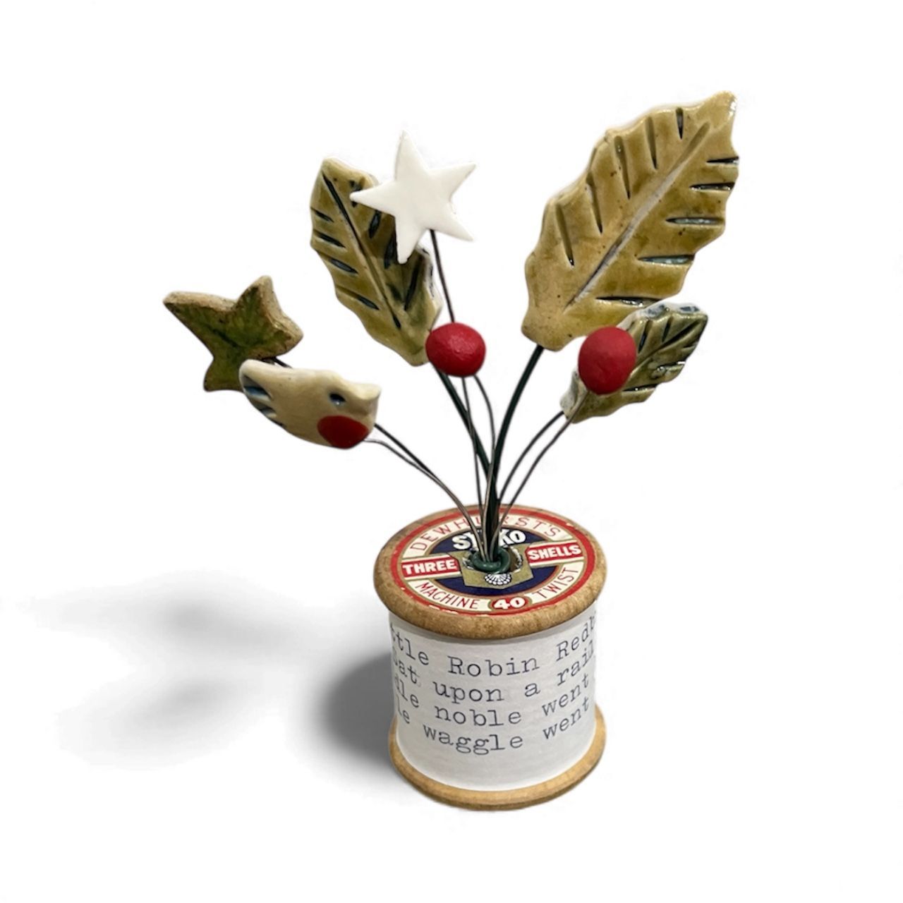 Xmas bobbins by Lesley Walker