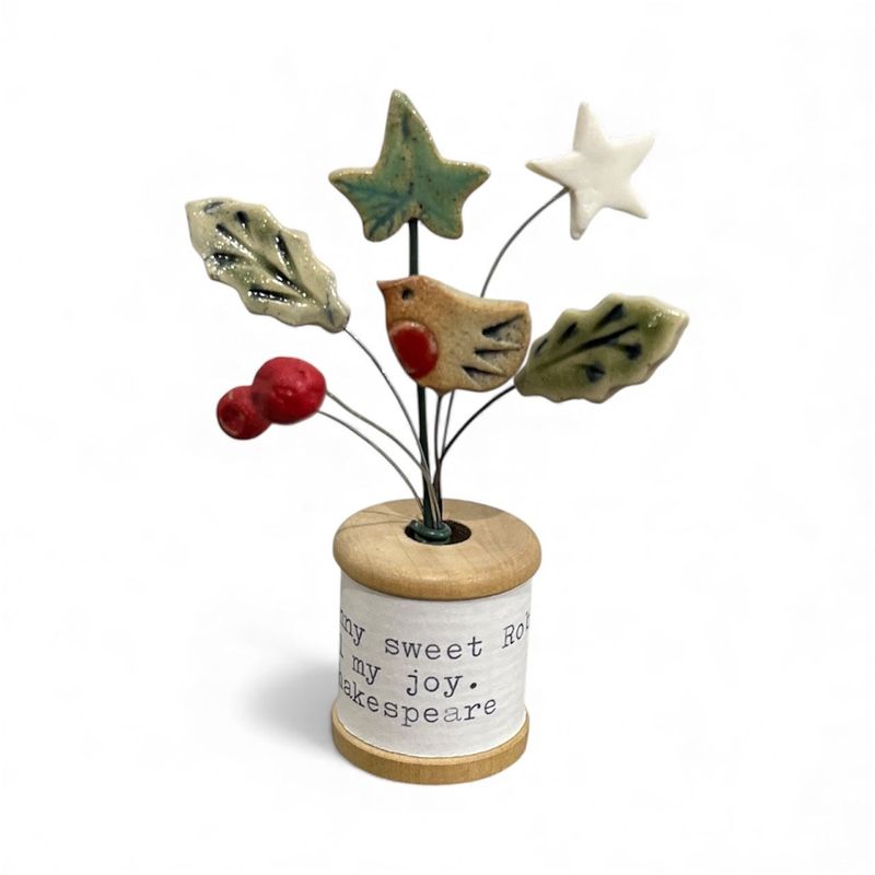 Xmas bobbins by Lesley Walker