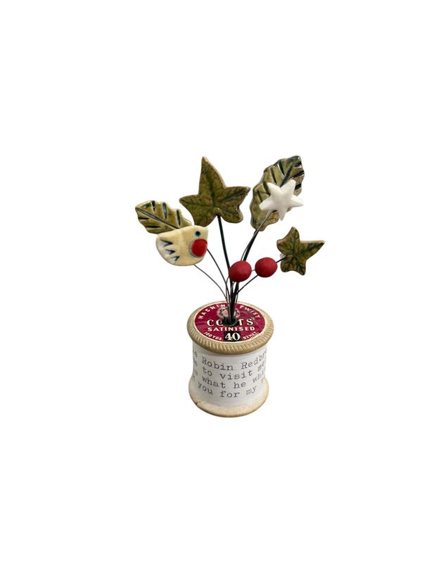 Xmas bobbins by Lesley Walker