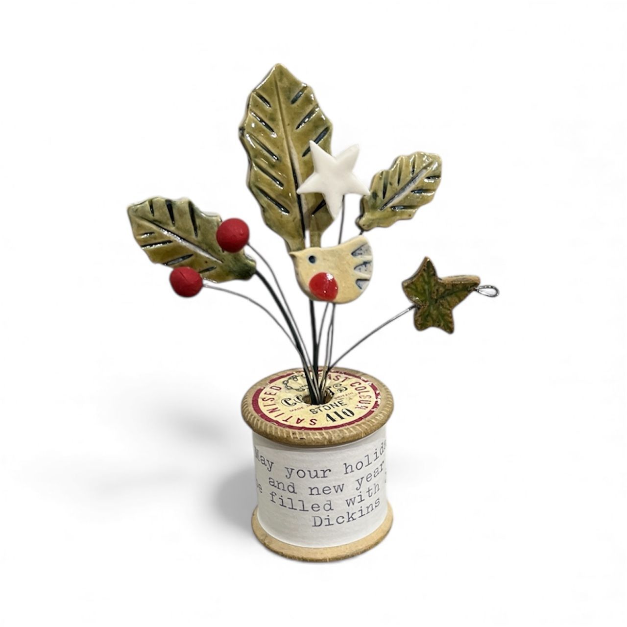 Xmas bobbins by Lesley Walker