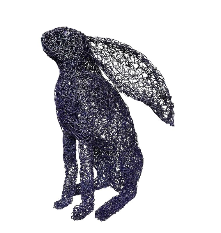Moon gazing hare by Laura Woods Moon gazing hare by Laura Woods