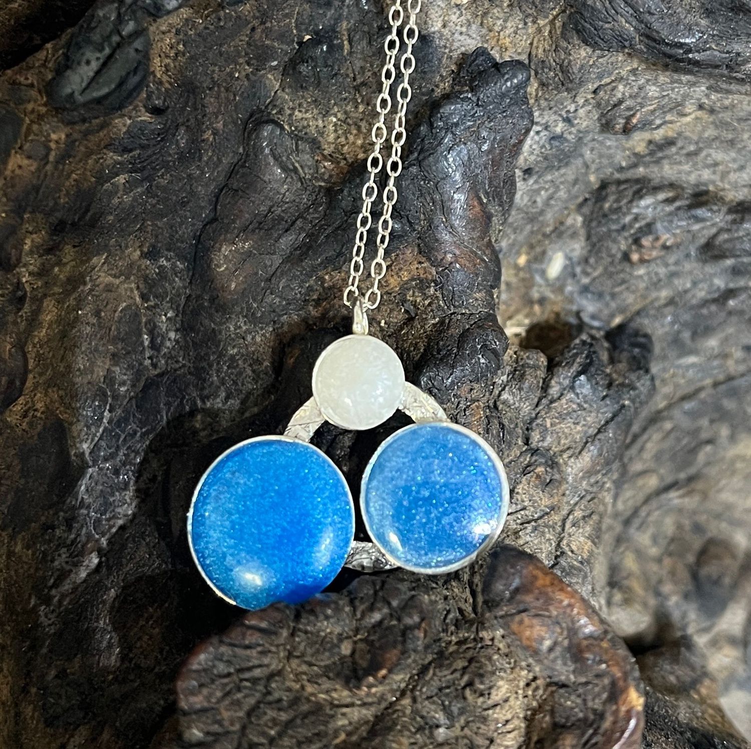 Sky triple dot pendant by Diana King