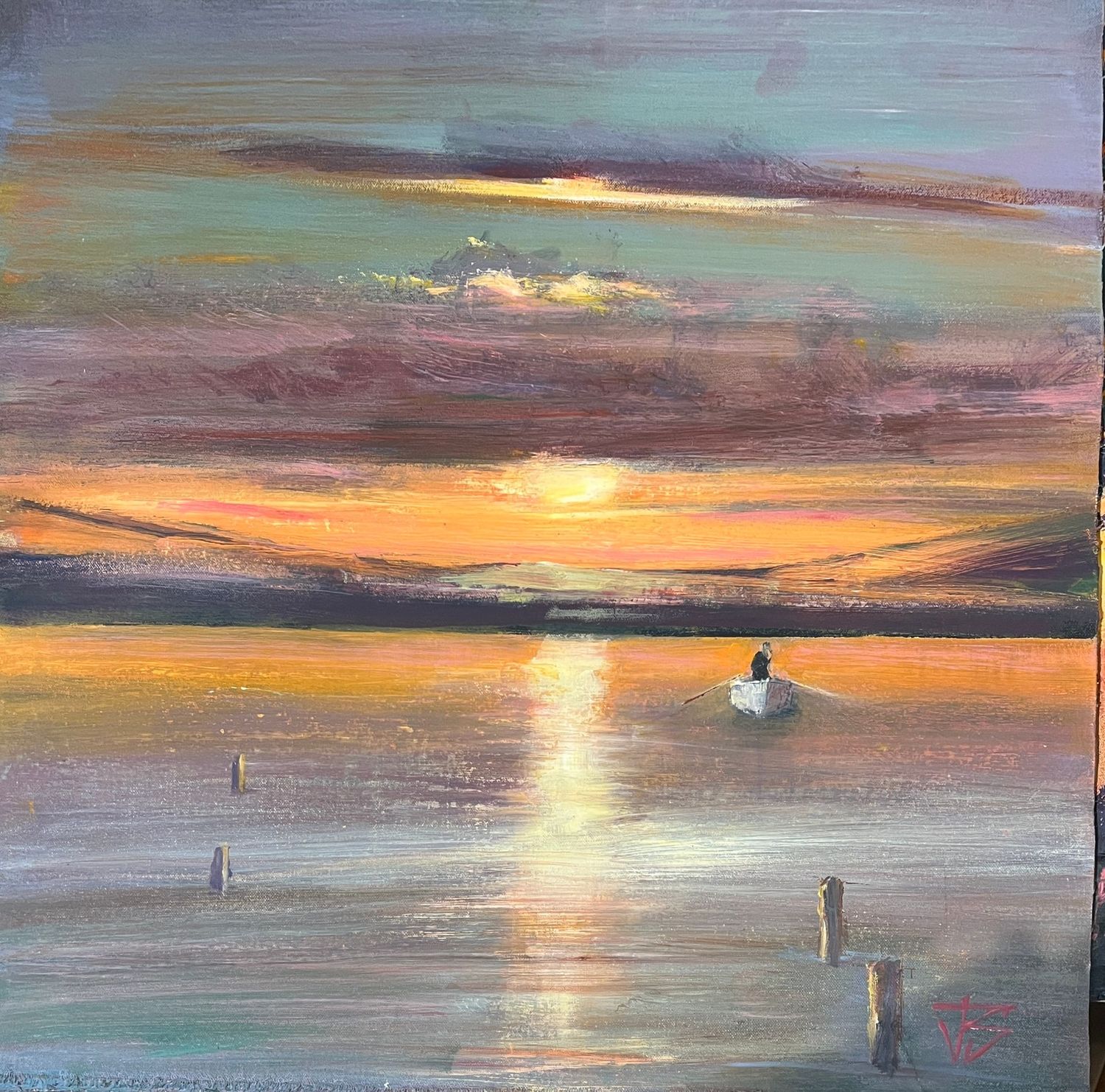 Silent lament sunset by John Robert Smith