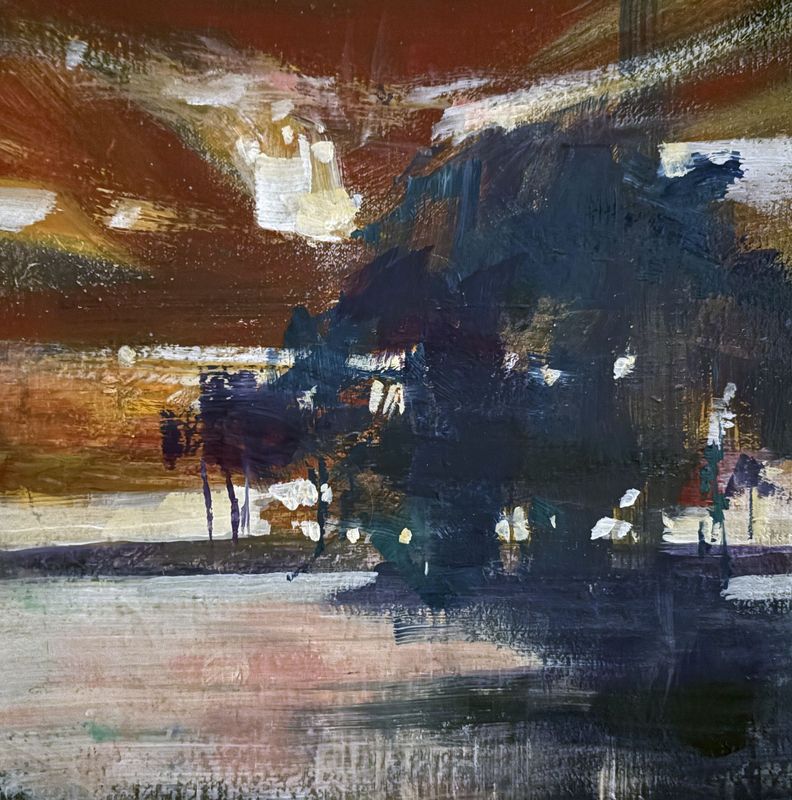 Loch at Dusk by John Robert Smith