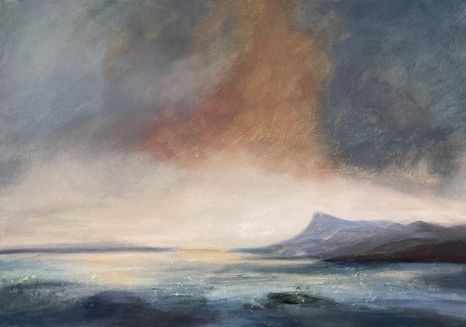 Sundown on Eigg by Cathy Wagstaff