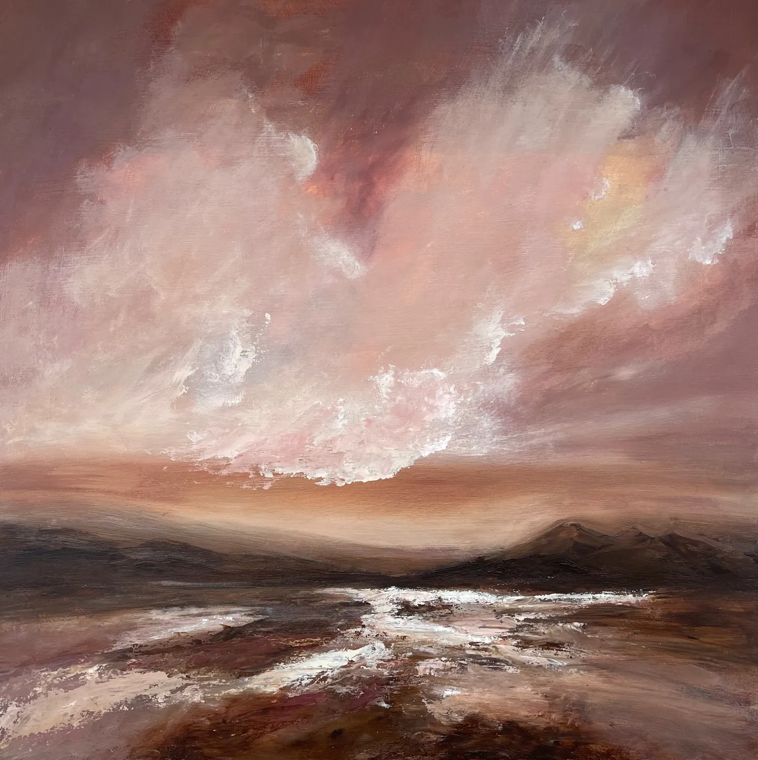 High Clouds at Dusk 2 by Cathy Wagstaff