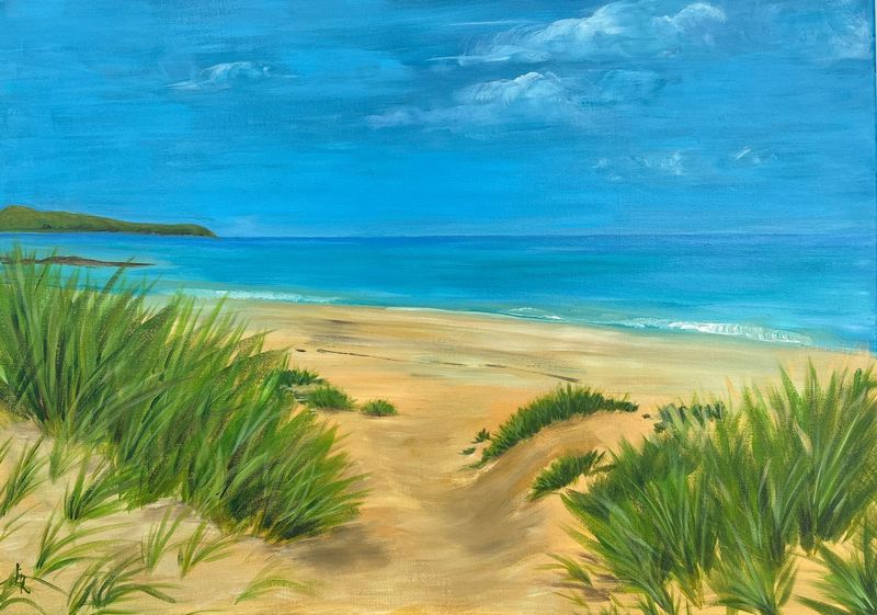A walk on the beach, Barra by Lorna C Radbourne A walk on the beach, Barra by Lorna C Radbourne
