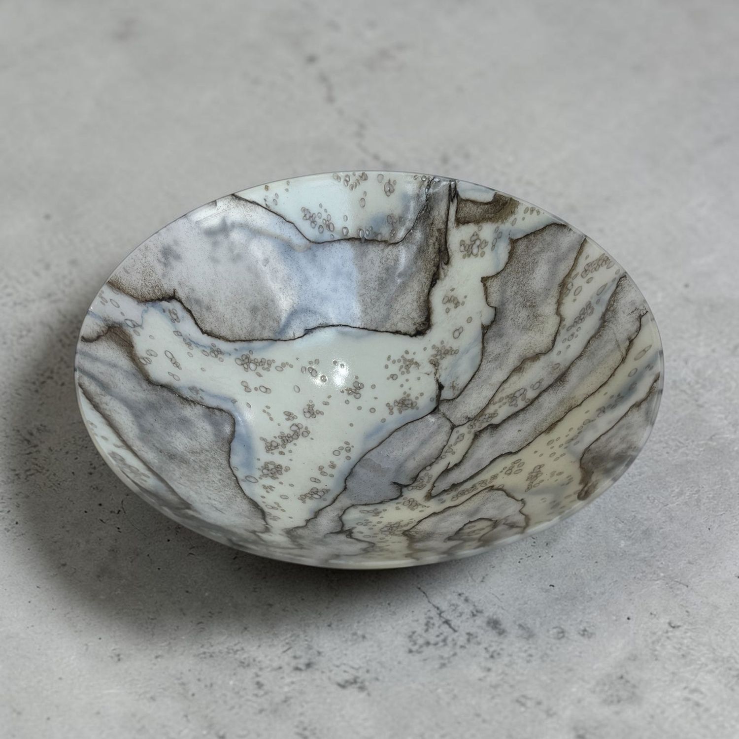 30cm glass bowl by Jane Drysdale