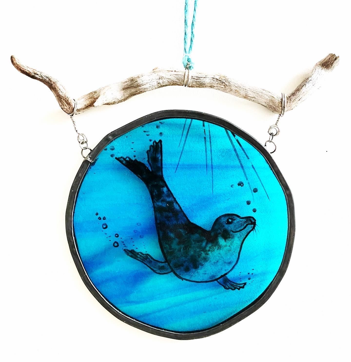 Seal hangingl by Lorna C Radbourne