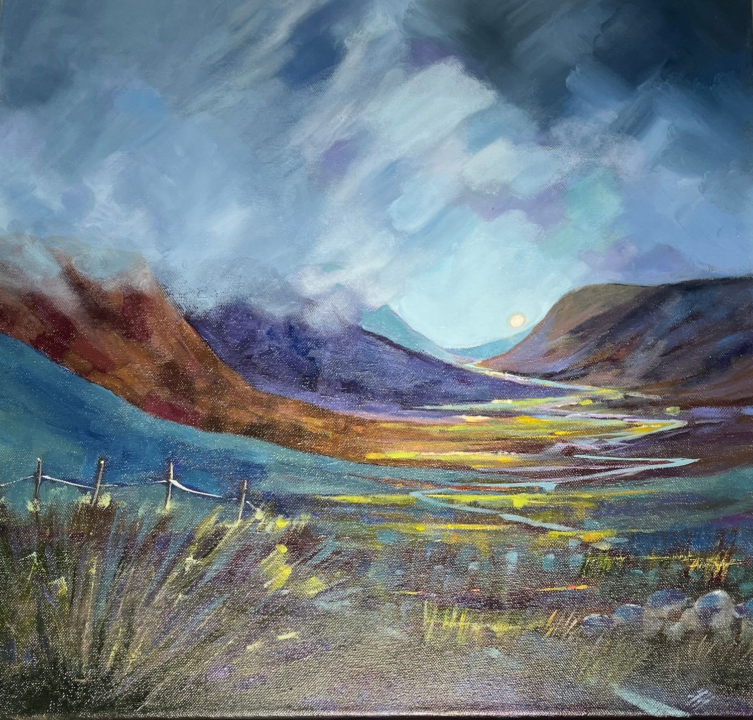 Mist clearing Glencoe by Fiona Haddow