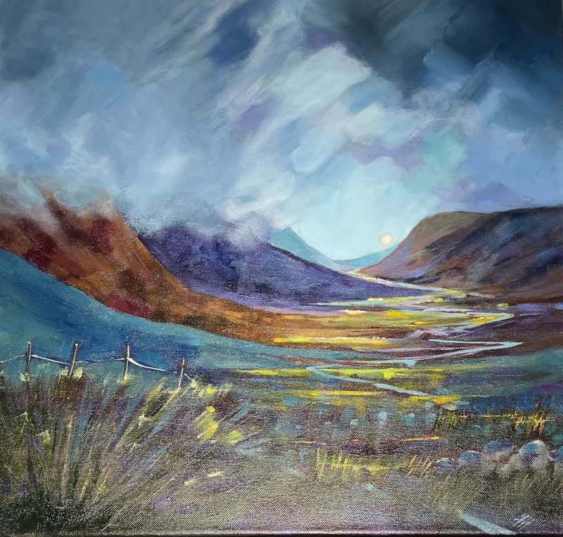 Mist clearing Glencoe by Fiona Haddow Mist clearing Glencoe by Fiona Haddow