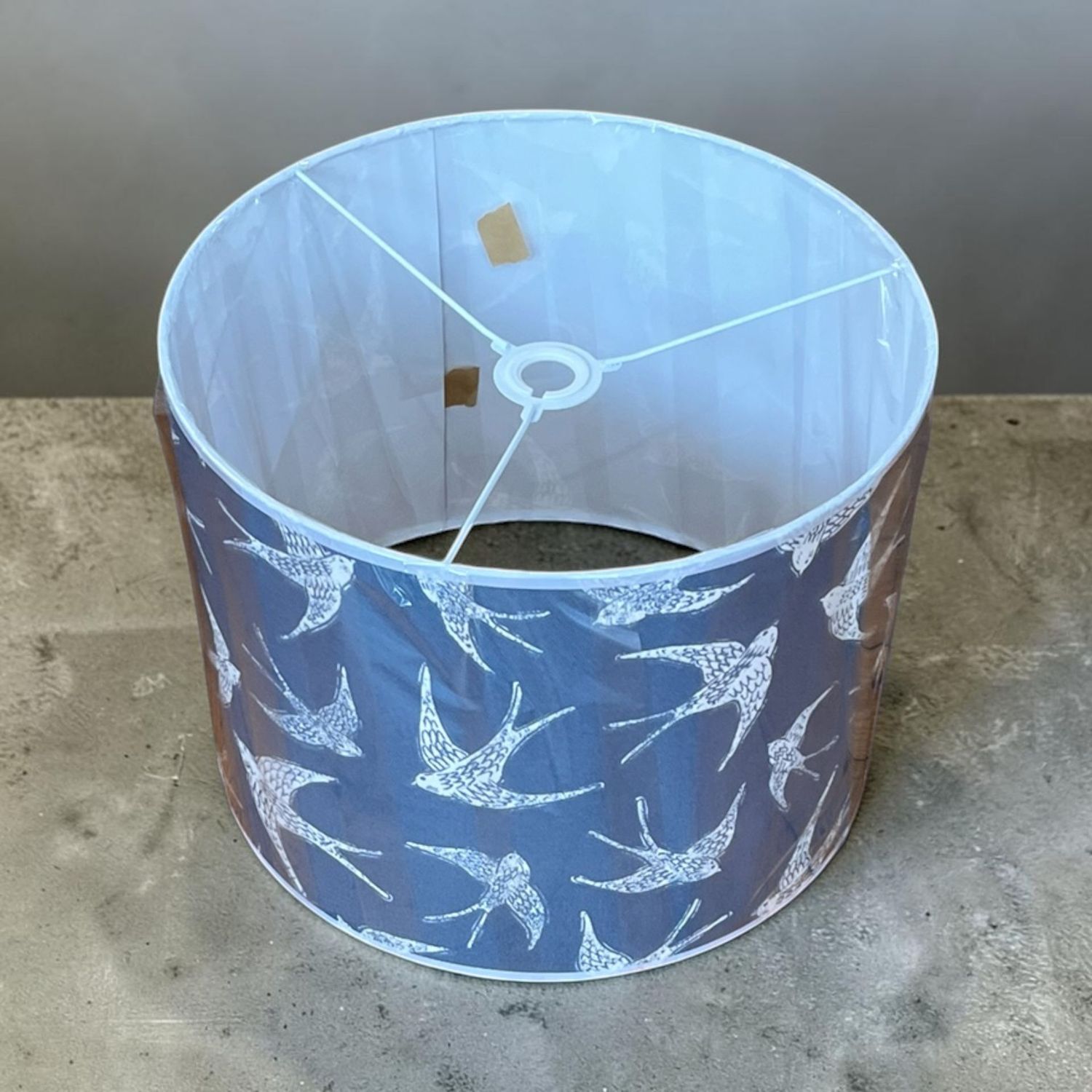 Swallows ceiling lampshade by Angela Thomson