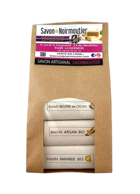 Pochon de 3 savons végétal surgras 