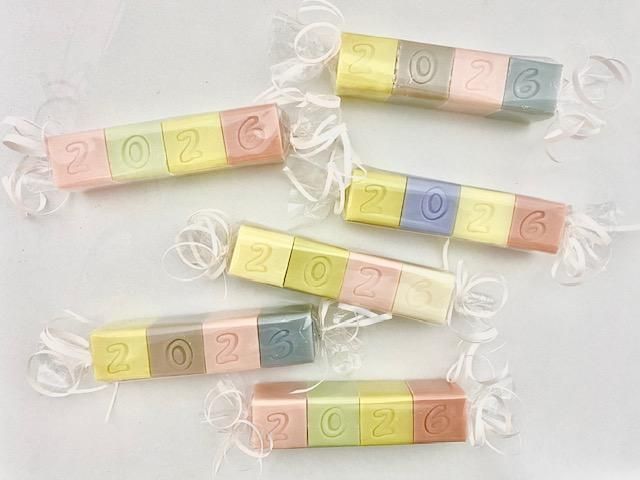 Barre de cubes savons cubes lettres parfumés