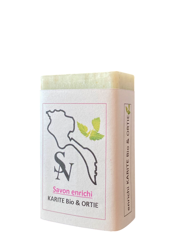 Vegetal soap SHEA Organic NETTLE/ Irritable skin
