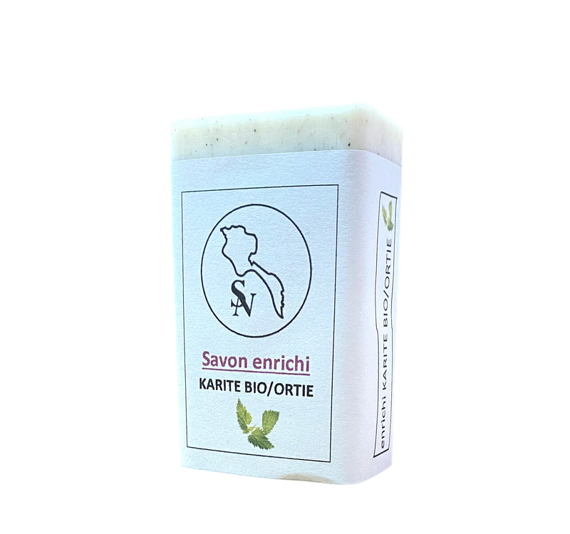 Vegetal soap SHEA Organic NETTLE/ Irritable skin
