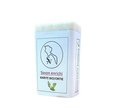 Vegetal soap SHEA Organic NETTLE/ Irritable skin Vegetal soap SHEA Organic NETTLE/ Irritable skin